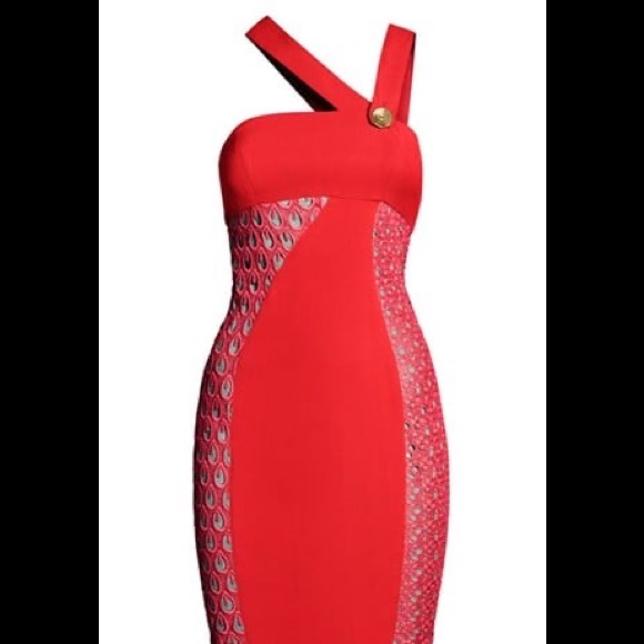 Versace for H&M Dresses & Skirts - Versace for H&M Red Silk Mini Dress size 6